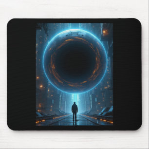 Gate To The Unknown Dimension Sticker Mouse Pad
