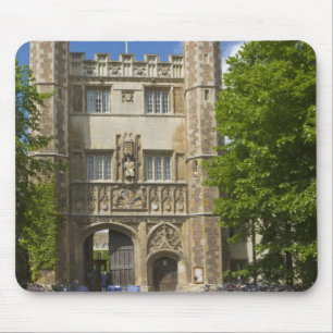 Gate to Trinity College and rows of bicycles, Mouse Pad