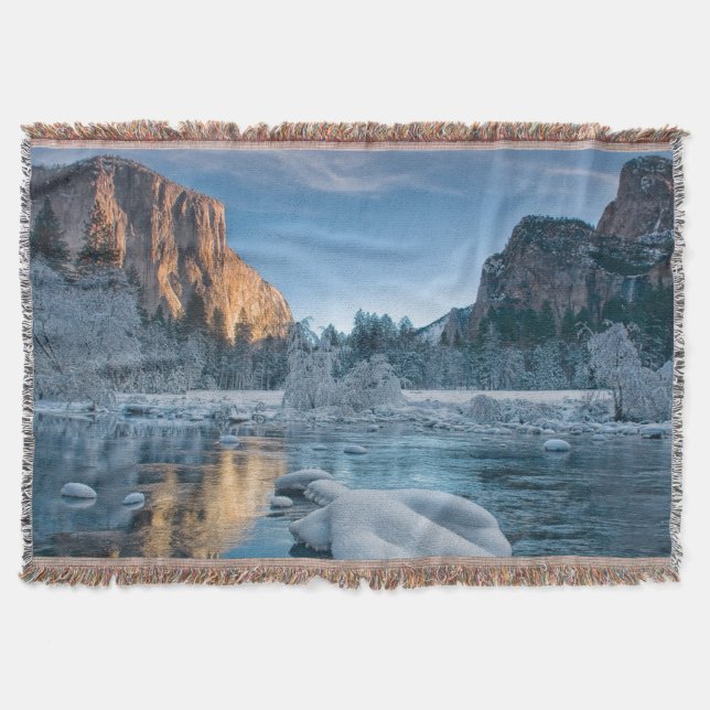 Gates in Yosemite Throw Blanket (Front)