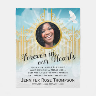 Gates of Heaven - Memorial Tribute Fleece Blanket