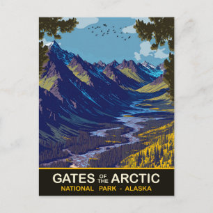 Gates of the Arctic, Alaska, Travel Postcard