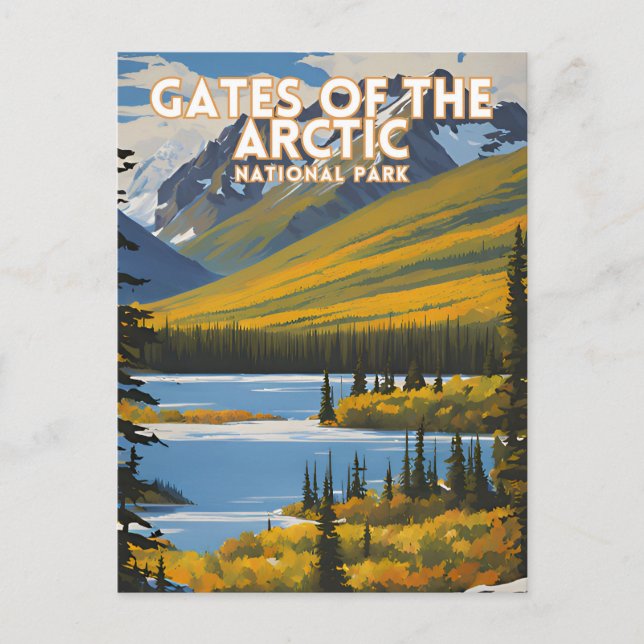 Gates of the Arctic National Park Alaska Postcard (Front)