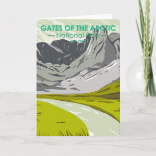 Gates of the Arctic National Park Alaska Vintage Card