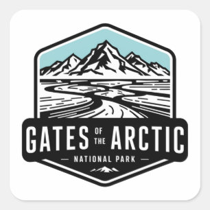 Gates of the Arctic National Park and Preserve Square Sticker