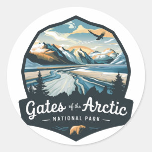 Gates Of The Arctic National Park  Classic Round Sticker