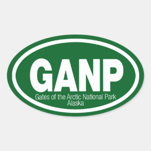 Gates of the Arctic National Park Oval Sticker
