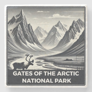 Gates of the Arctic National Park Stone Coaster