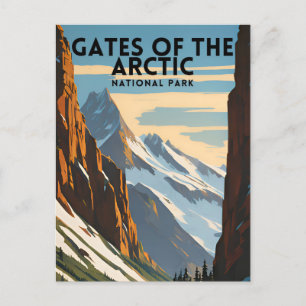 Gates of the Arctic National Park Vintage Postcard