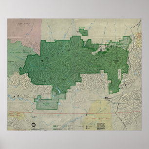 Gates Of The Arctic National Preserve Map Poster