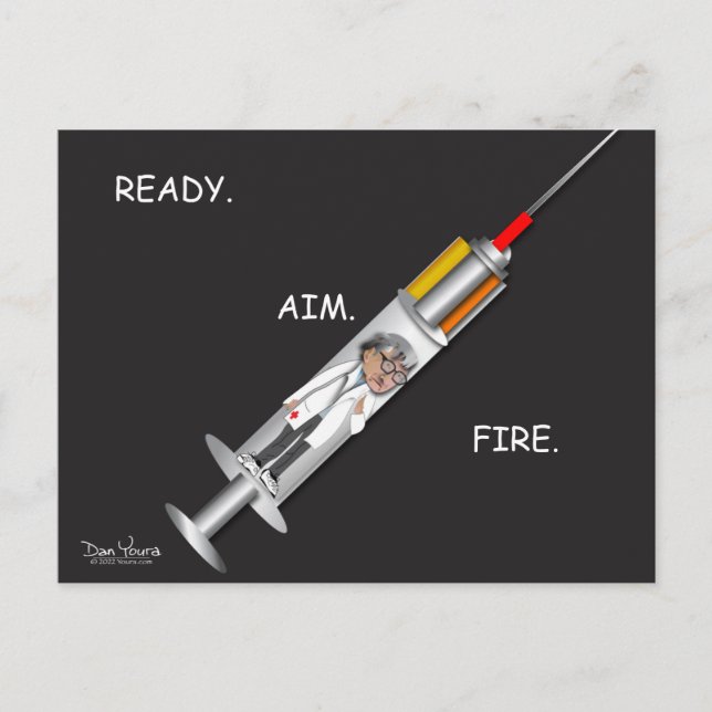 Gates Vaccinates the planet postcard (Front)