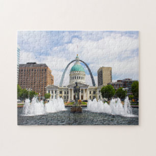 Gateway Arch Kiener Plaza. Jigsaw Puzzle