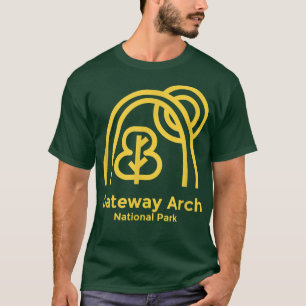Gateway Arch National Park Missouri Minimalist Ret T-Shirt
