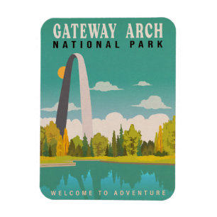 Gateway Arch National Park - Missouri Saint Louis Magnet