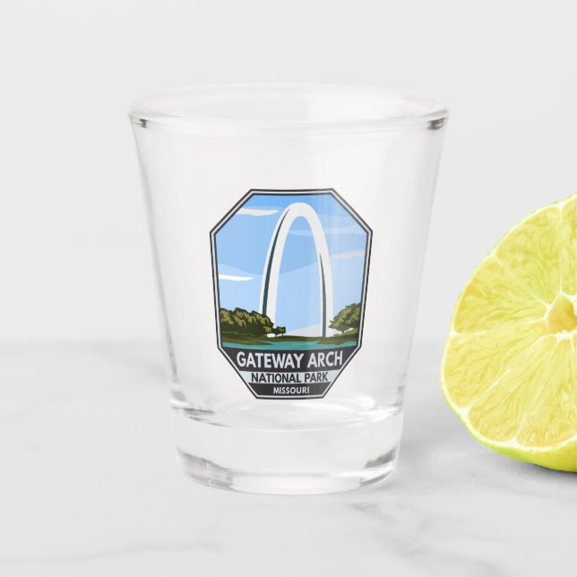 Gateway Arch National Park Missouri Shot Glass (Front)