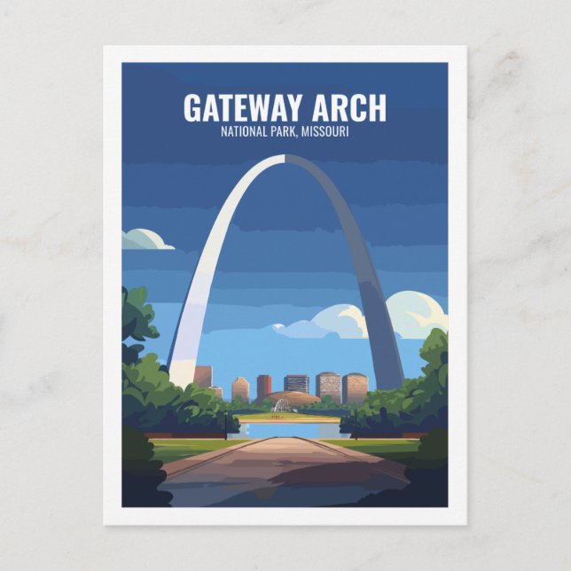 Gateway Arch National Park Missouri USA  Postcard (Front)