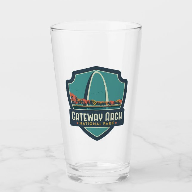 Gateway Arch National Park Pint Glass (Front)