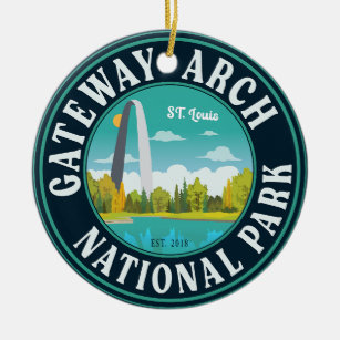 Gateway Arch National Park Saint Louis - Missouri  Ceramic Ornament