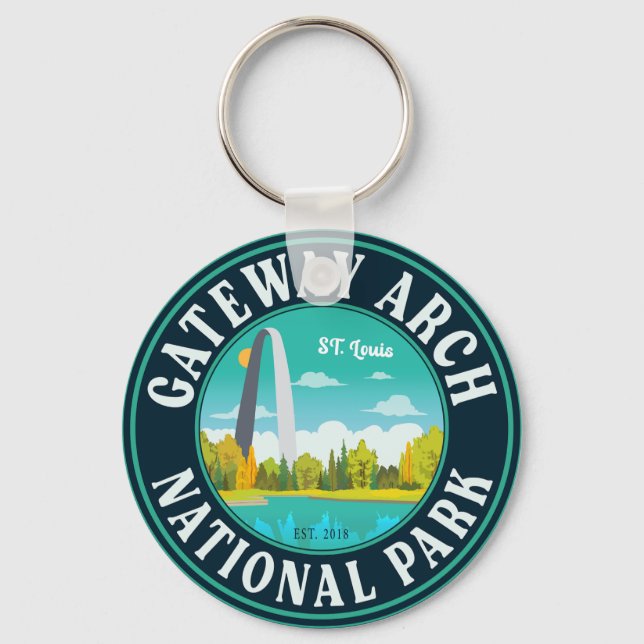 Gateway Arch National Park Saint Louis - Missouri Key Ring (Front)