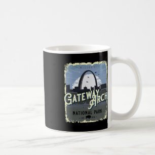 Gateway Arch National Park Vintage Travel Vacation Coffee Mug