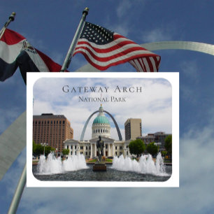 Gateway Arch, Old Courthouse, Runner, St. Louis Magnet