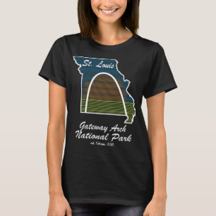 Gateway Arch Park St. Louis Missouri Architecture T-Shirt