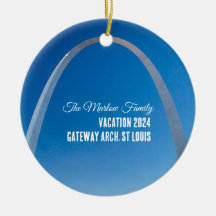 Gateway Arch St. Louis Family Vacation Ornament