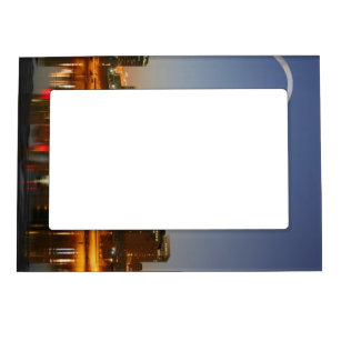 Gateway Arch St. Louis Mississippi at Night Magnetic Picture Frame