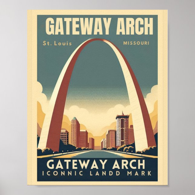 Gateway Arch - St. Louis, Missouri Poster (Front)