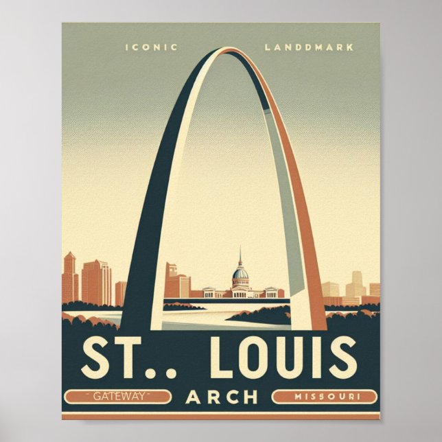 Gateway Arch - St. Louis, Missouri Poster (Front)