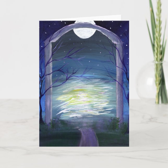 Gateway at the Edge of Forever: Fae Haven Greeting Card (Front)