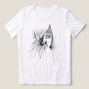 Gateway Black White Abstract Tribal Tattoo Art Tri-Blend Shirt
