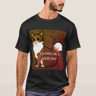 "Gateway Cat - Claws Out Sass On" T-Shirt