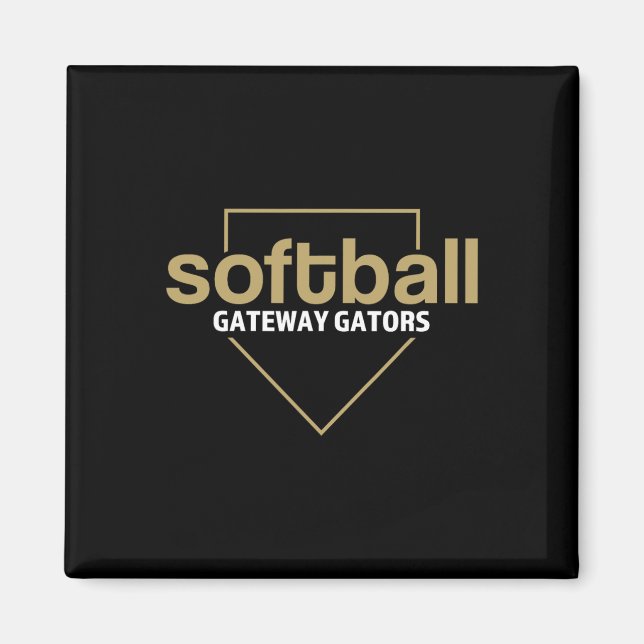 Gateway Gators Softll Home Plate  Magnet (Front)