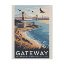 Gateway NY Art | Vintage Park Travel Poster