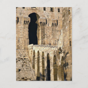 Gateway of the 12th century Qala (fortress), Alepp Postcard