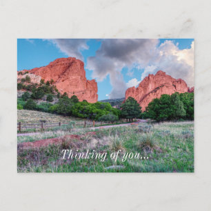 Gateway Rocks Garden Of Gods Thinking Of You Postcard