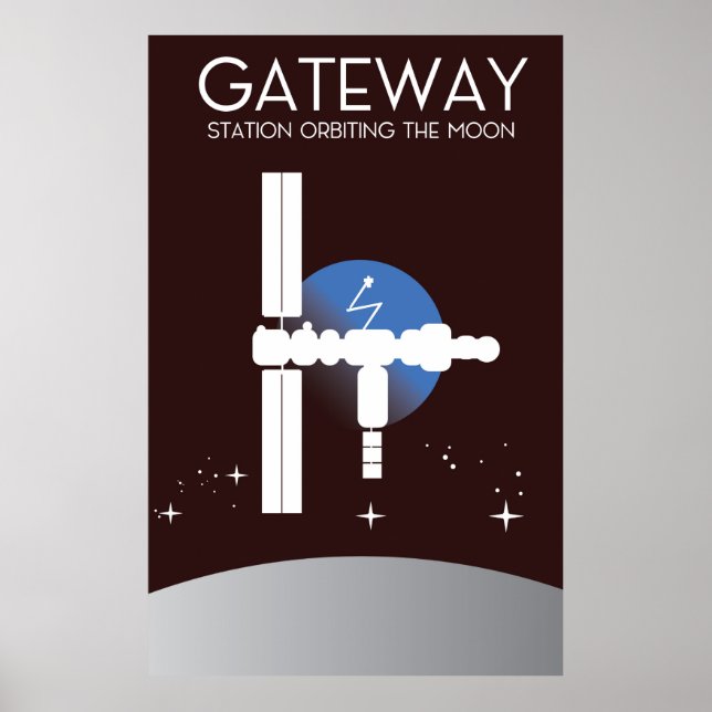 Gateway - Station orbiting the moon Poster (Front)