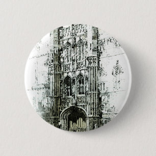 Gateway to Kings College 6 Cm Round Badge