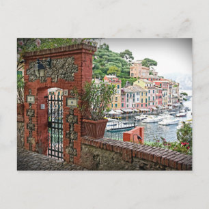 Gateway to Portofino, Italia Postcard