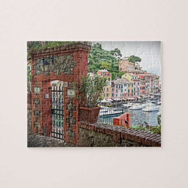 Gateway to Portofino, Italy - 8x10 - 110 pcs Jigsaw Puzzle (Horizontal)