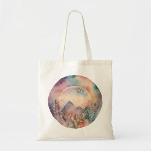 Gateway to Serenity: Mountains and Foliage Tote Bag