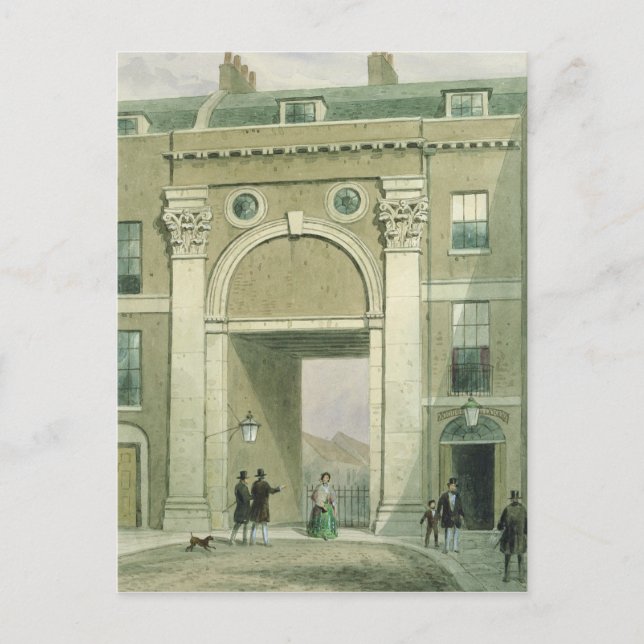 Gateway to the River, Essex Street, 1857 Postcard (Front)