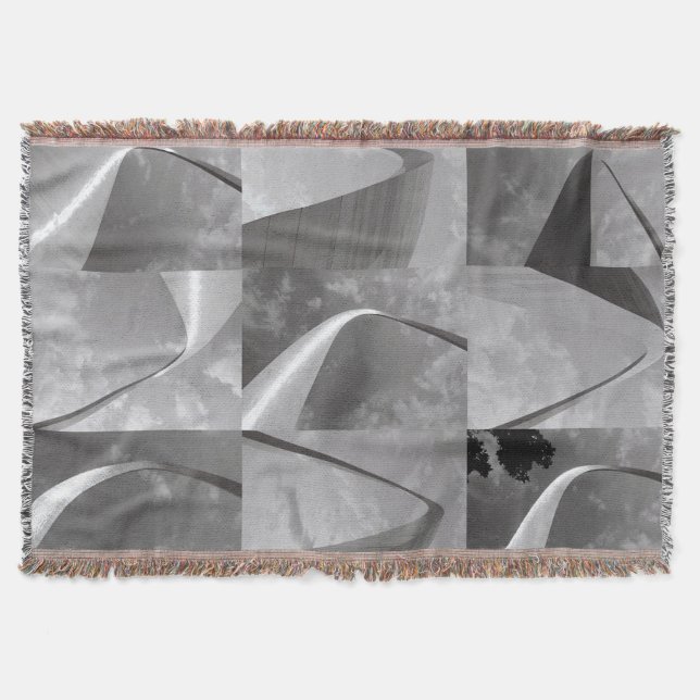 Gateway to the West St Louis Arch Throw Blanket (Front)