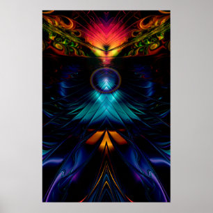 Gatez To The Starz Abstract Poster