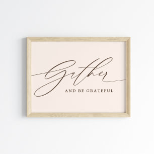 Gather and Be Grateful Script  Poster