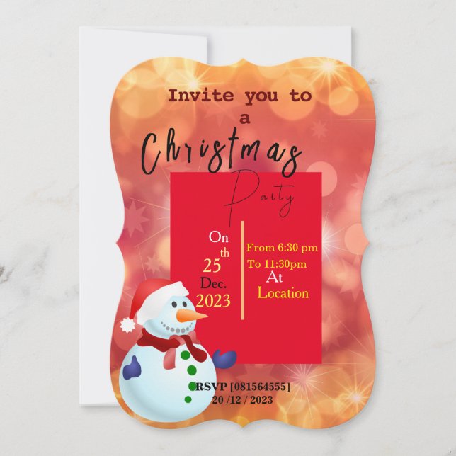 Gather for Christmas Invitation (Front)