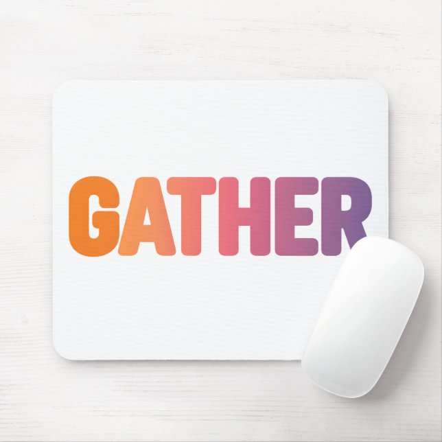 Gather in Warm Colours Mouse Pad (With Mouse)