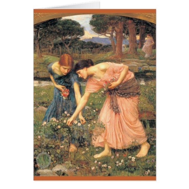 Gather  Roses While Ye May - Women Picking Flowers (Front)
