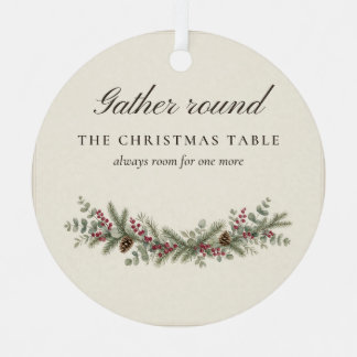 Gather Round the Christmas Table Ornament