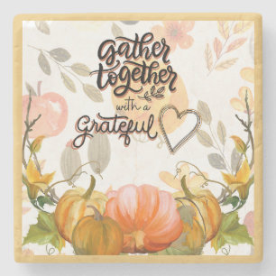 Gather Together Marble Coaster